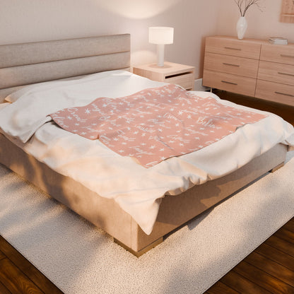 Imagine. Believe. Create Peach Blanket