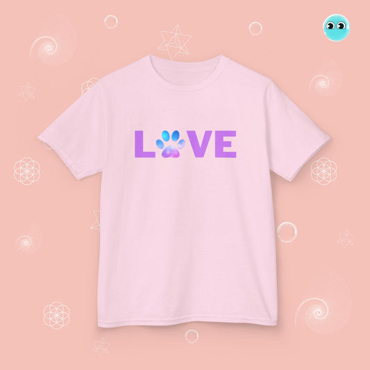 Love Dog Purple Tee